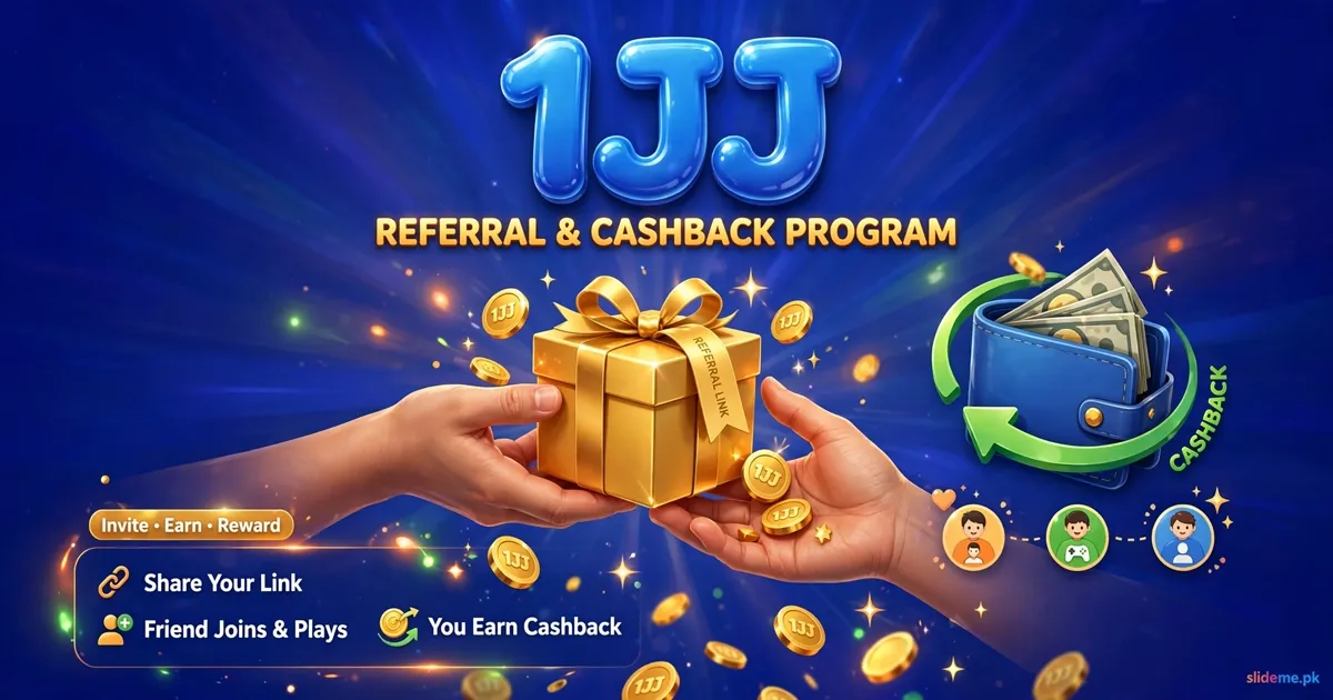 1JJ Game referral and cashback - invite friends and earn rewards