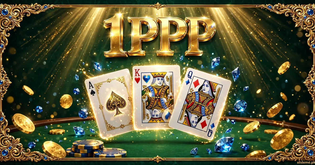 1PPP Game Teen Patti card games banner with glowing cards and golden 1PPP logo