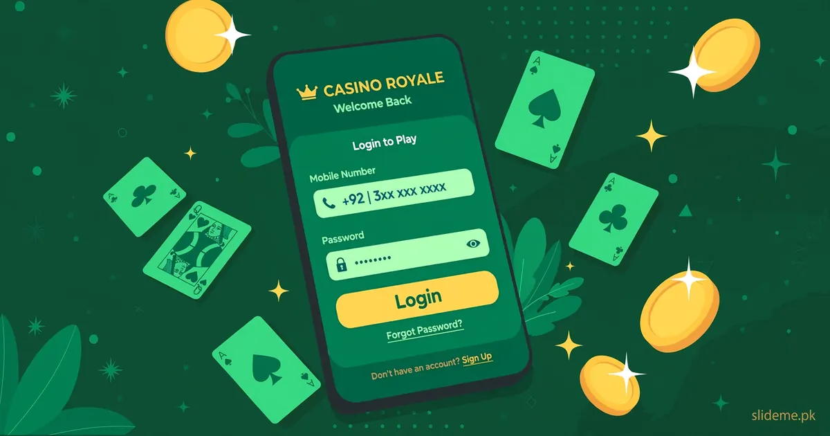 5R Game login screen walkthrough — sign in with mobile number and password