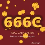 666C Game app logo in gold with coins — real cash casino earning app for Pakistan