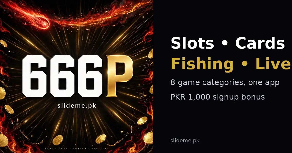 666P games banner — slots, cards, fishing and live casino games inside the 666P app