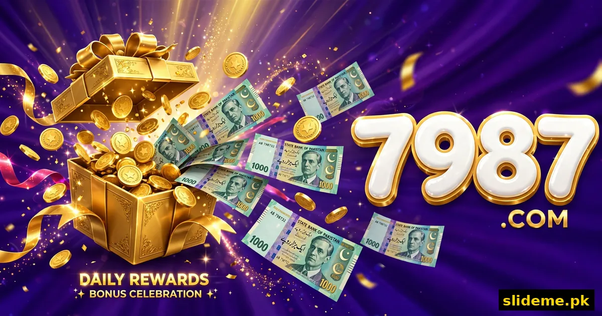 7987 Game bonuses with PKR rewards, gift box and daily gifts