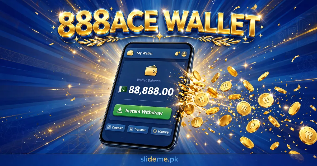 888ACE wallet with instant JazzCash and EasyPaisa withdrawals