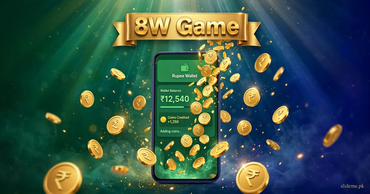 8W Game wallet — PKR withdrawals to JazzCash and EasyPaisa, slideme.pk