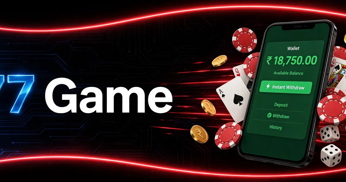 A177 Game wallet banner showing instant withdrawal on a smartphone