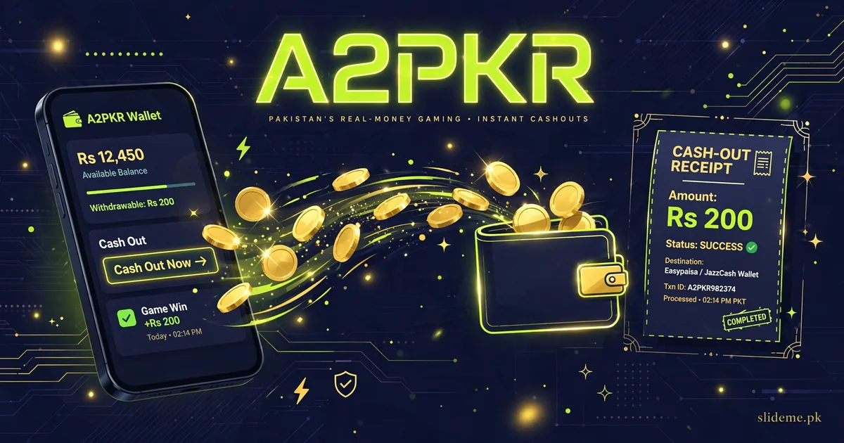 A2PKR withdrawal to JazzCash – cashing out winnings to a mobile wallet with gold coins
