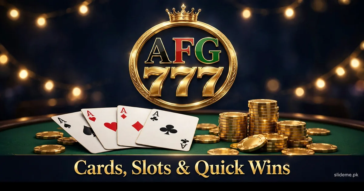 AFG777 casino card games and slots quick wins banner