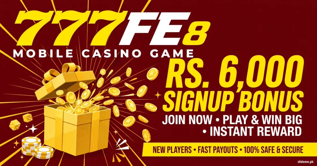 777FE signup bonus promotion – claim up to Rs. 6,000 free bonus and daily login rewards