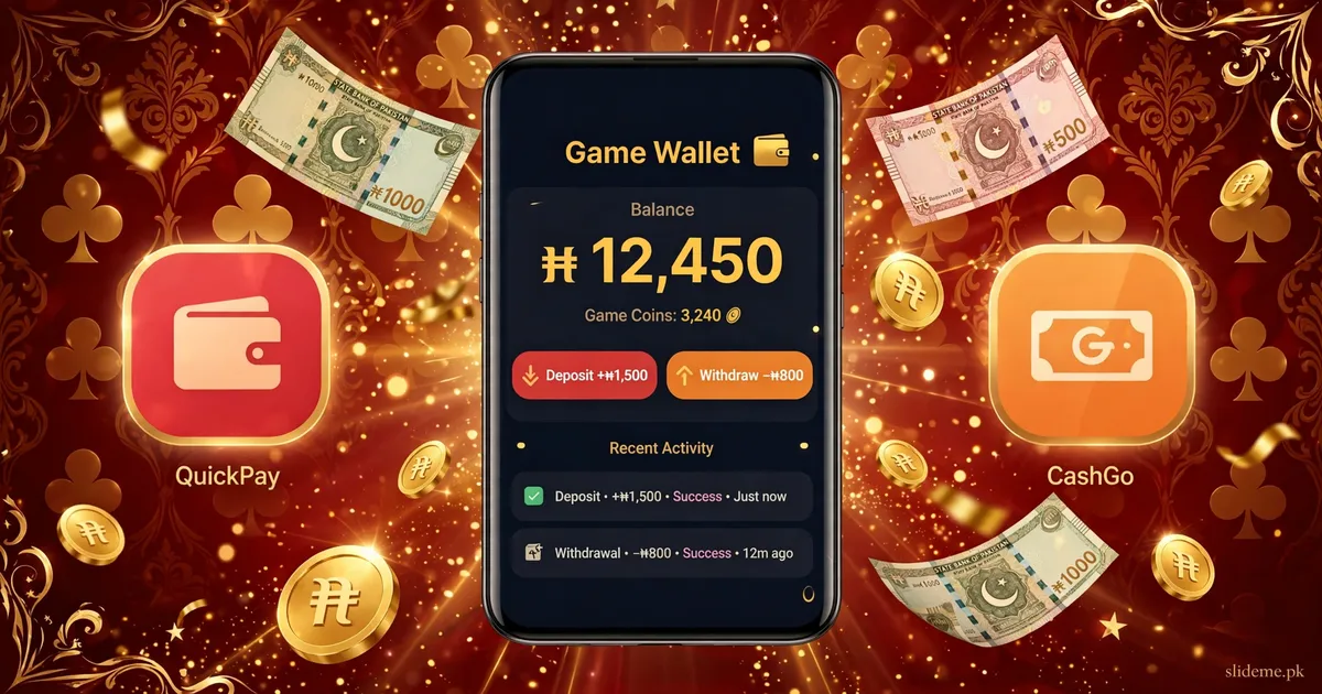 Teen Patti Happy Club game wallet with EasyPaisa and JazzCash style deposit and withdrawal options and PKR cash