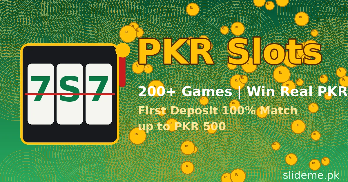 PKR Slots game dashboard with 200 plus casino games and 100 percent first deposit match bonus