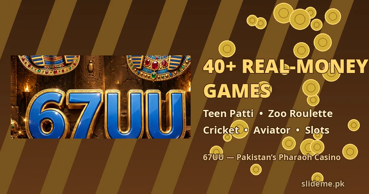 67UU Game lobby — 40+ real-money games including Teen Patti and Zoo Roulette
