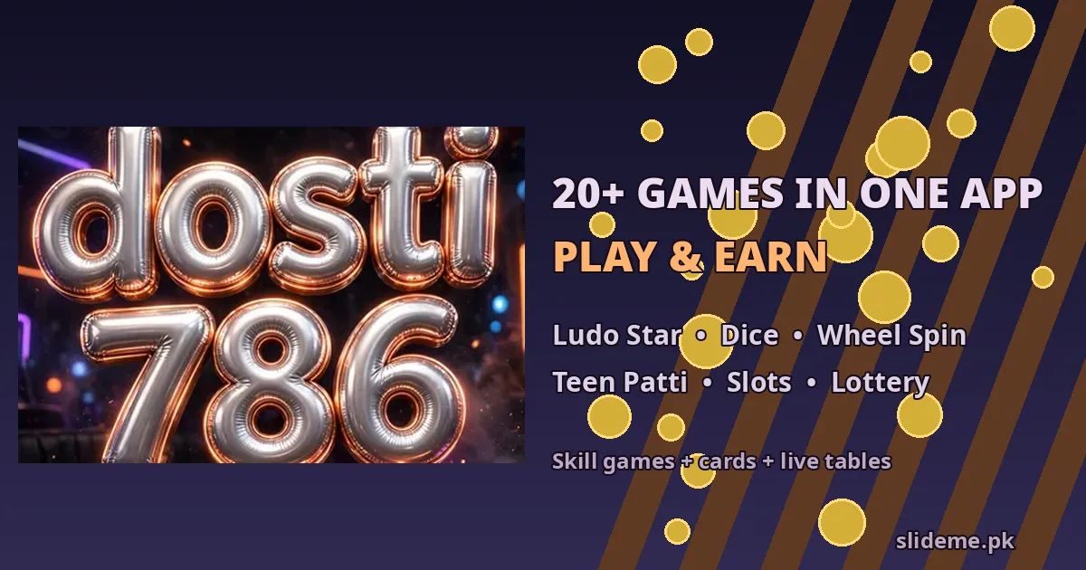 Dosti 786 Game — 20+ games in one app, play and earn