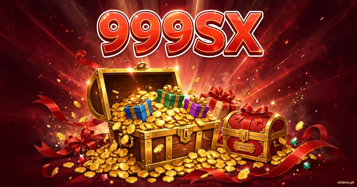 999SX Game bonuses – treasure chest with gold coins and invitation bonus chests
