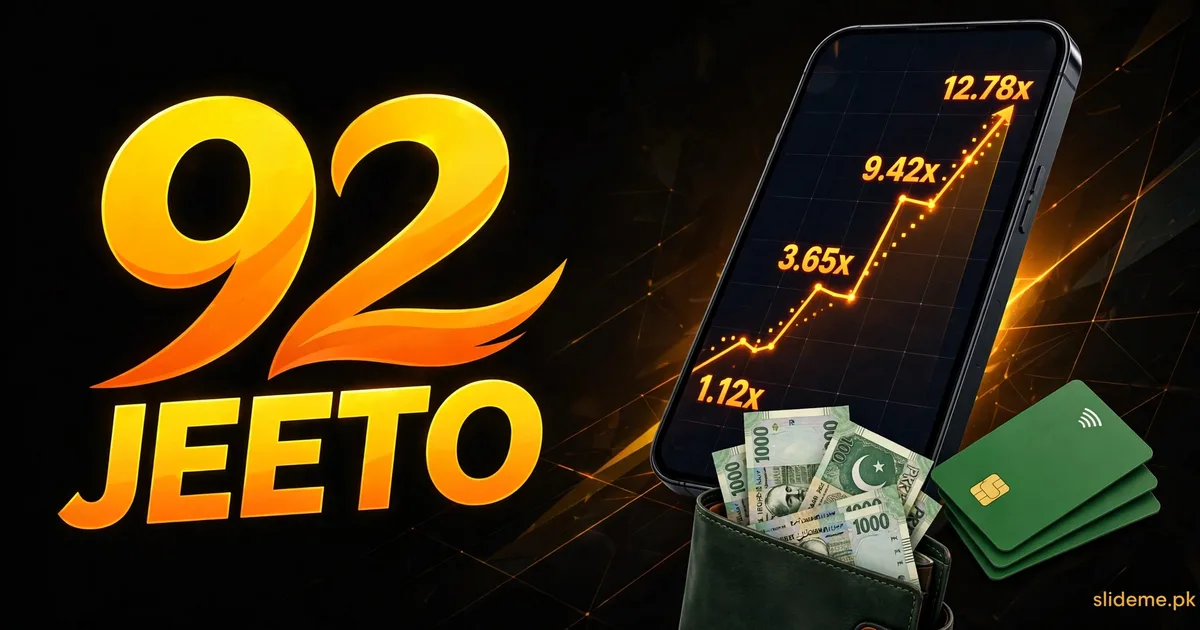 92 Jeeto Game crash game and JazzCash Easypaisa wallet banner