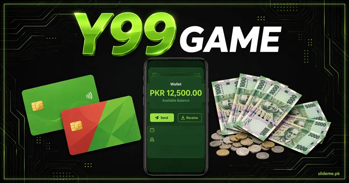 Y99 Game wallet with EasyPaisa and JazzCash payments banner