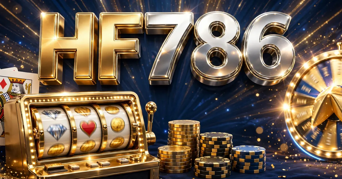 HF786 Game slot machines, Teen Patti cards and fortune wheel on dark blue casino background