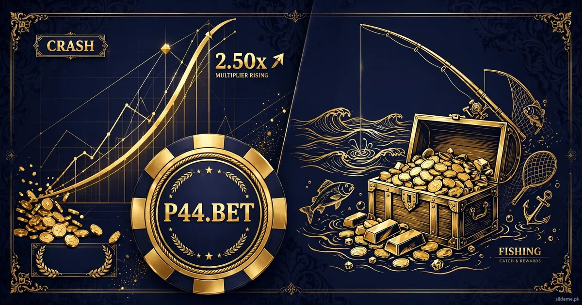 P44 Bet Game payments banner — JazzCash and EasyPaisa deposits and fast PKR withdrawals in navy and gold