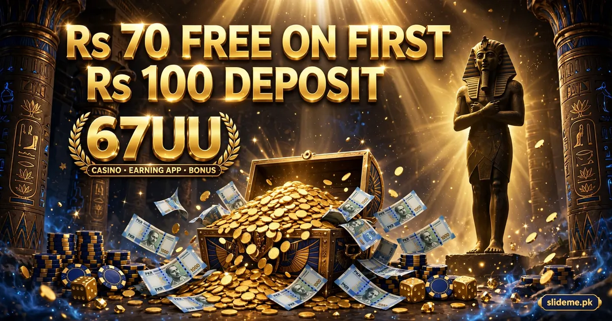 67UU Game bonus — Rs 70 free on first Rs 100 deposit