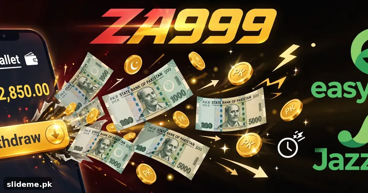 ZA999 Game fast cashout with Pakistani rupee notes, JazzCash and EasyPaisa payments