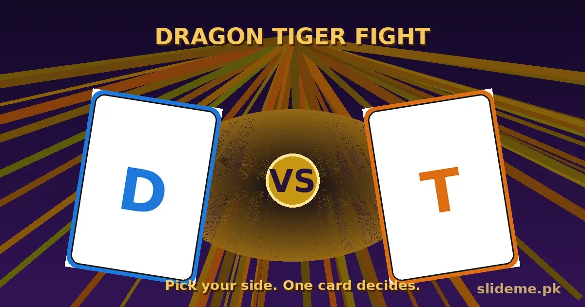 Dragon Tiger Fight on Pak 111 Game — dragon vs tiger single-card showdown