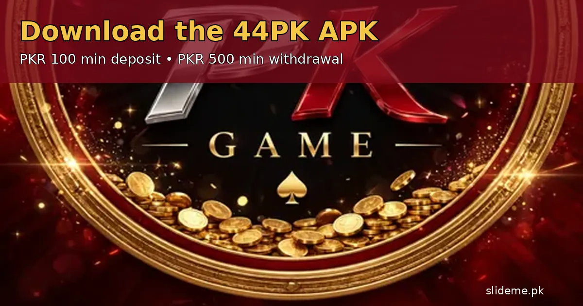 44PK download promotion with gold coins and deposit information