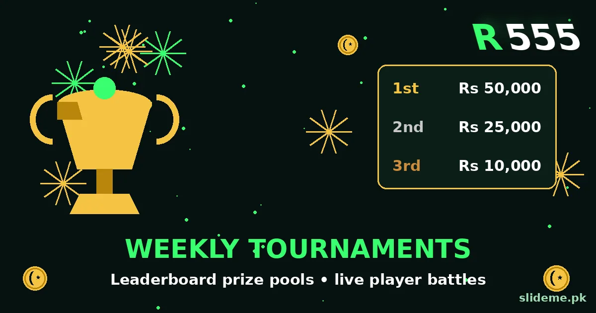 R555 weekly tournaments leaderboard prizes