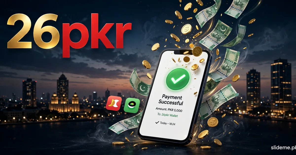 JazzCash and Easypaisa instant deposit screen on the 26PKR Game APK