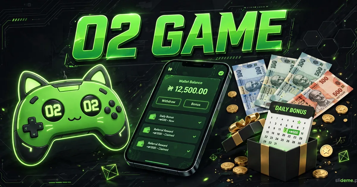 02 Game wallet with JazzCash EasyPaisa payments and rewards banner