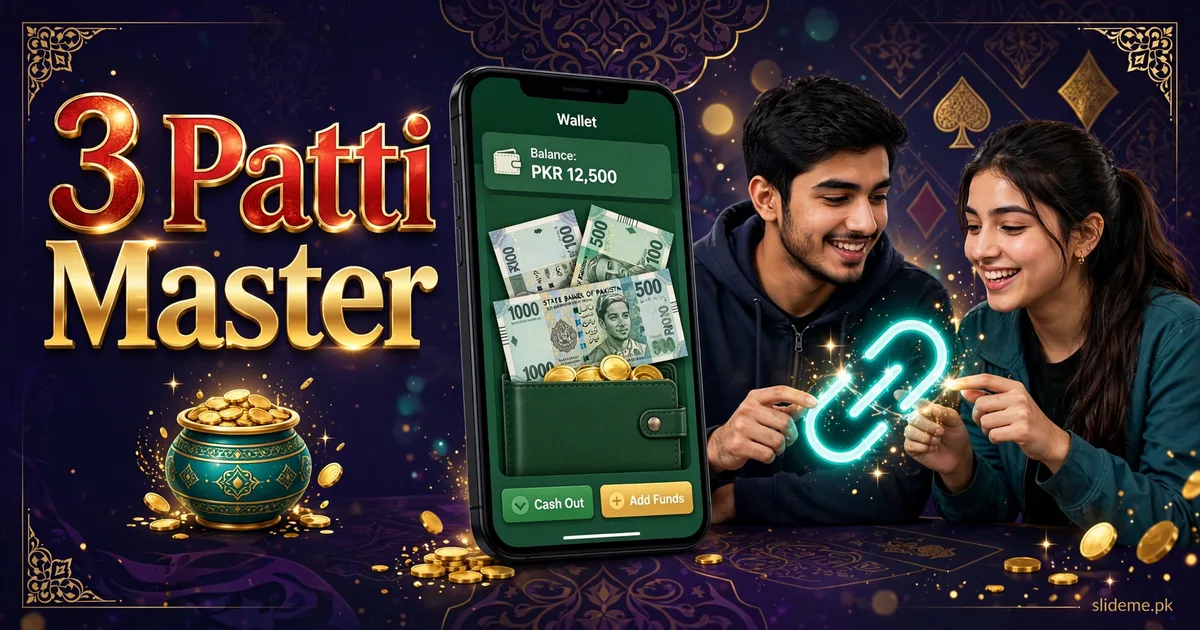 3 Patti Master wallet payments and referral rewards banner