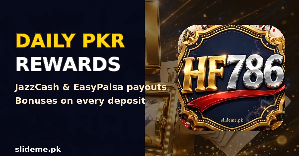 HF786 Game daily PKR rewards with JazzCash and EasyPaisa payouts banner