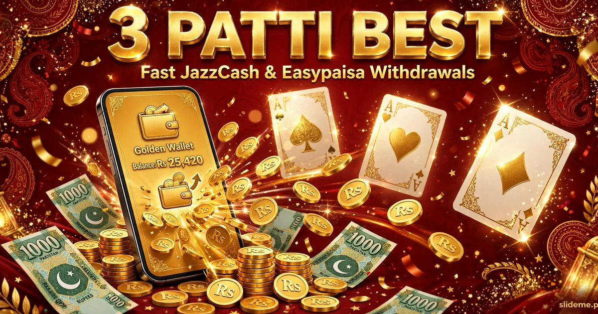 3 Patti Best JazzCash and Easypaisa withdrawal – phone wallet with rupees