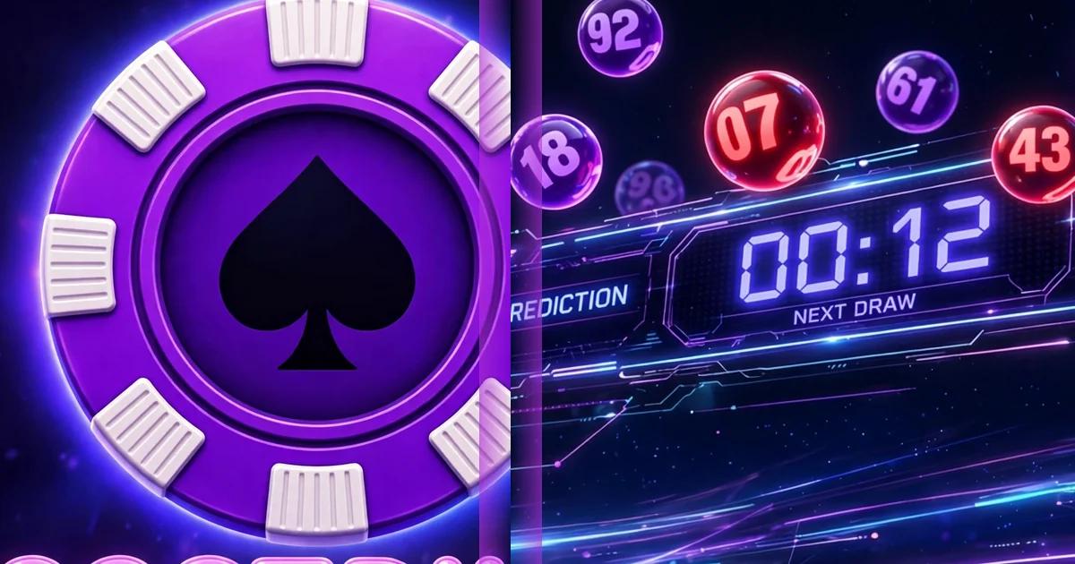 92 Strike app badge with color prediction next-draw panel – lottery balls and draw timer
