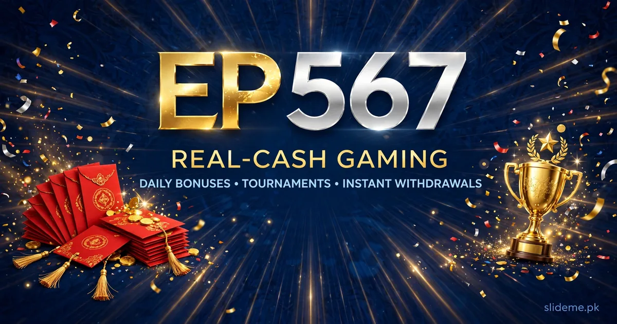 EP567 Game rewards banner — daily bonuses, tournaments and red packet prizes