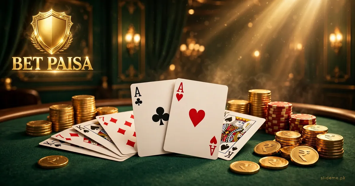 BetPaisa Game lobby — Teen Patti cards and slot machines