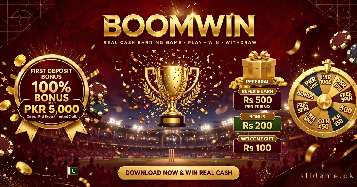 Boom Win deposit bonuses and VIP rewards banner