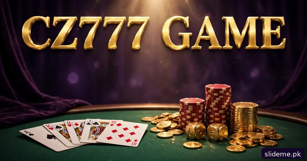 CZ777 Game card tables with poker chips, playing cards and gold coins