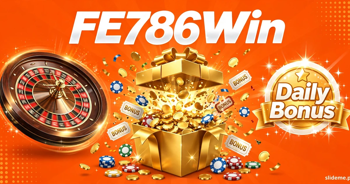 FE786Win daily bonuses, roulette prizes and golden reward gift box