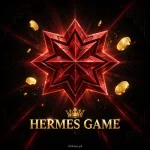 Hermes Game official logo with red star emblem and gold crown