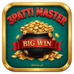 3 Patti Master coin pot icon with BIG WIN ribbon