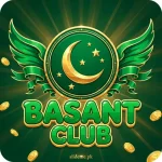 Basant Club Game app icon with green and gold medallion logo and crescent moon