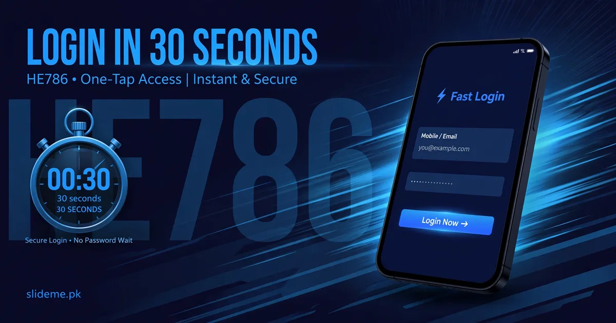 HE786 Game login guide banner
