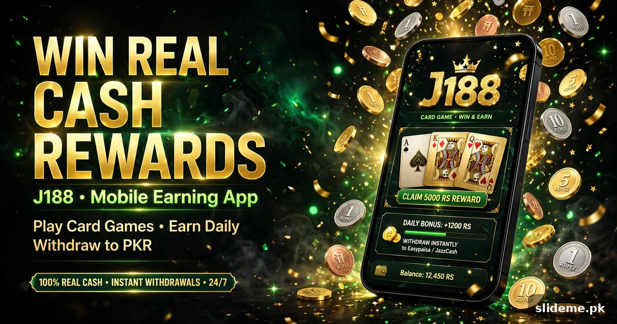 J188 Game real cash rewards – smartphone with J188 app and gold rupee coins