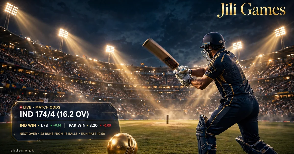 Jili Games sports betting with PSL cricket under floodlights and live match odds