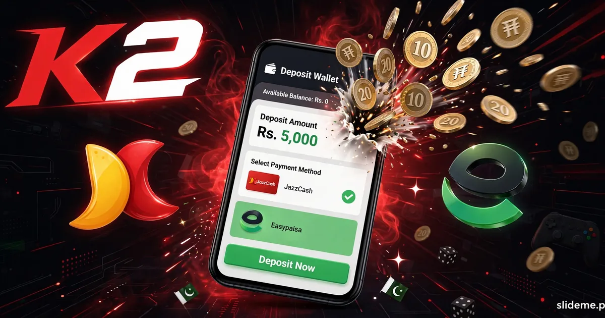 K2 Game deposit wallet — JazzCash and Easypaisa payment options for Pakistani players