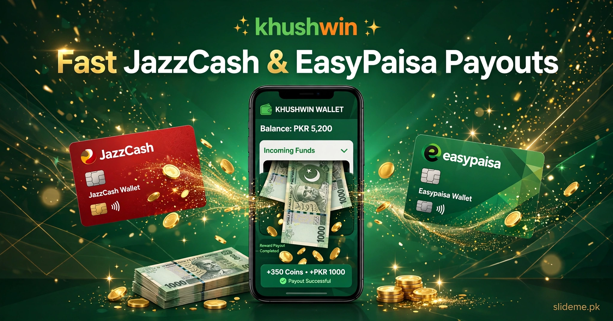 Khushwin Game JazzCash and EasyPaisa fast payouts banner