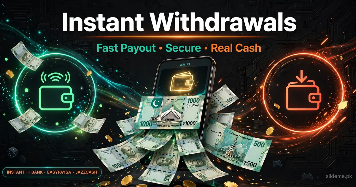 KKWIN Game instant withdrawal to JazzCash and EasyPaisa wallets