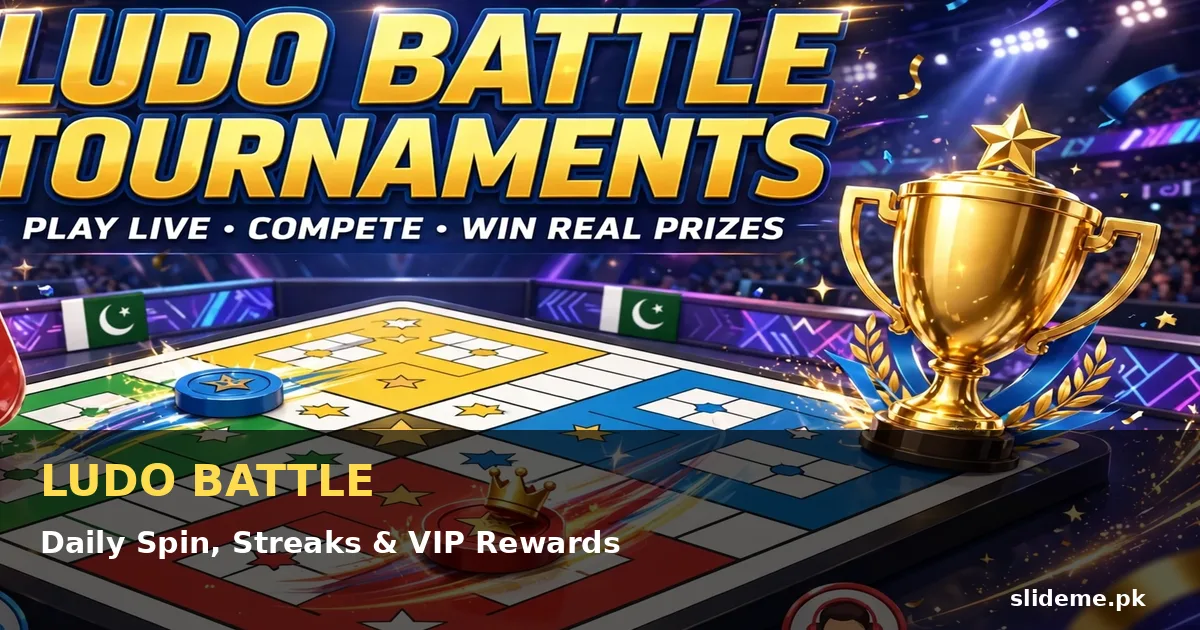 Ludo Battle daily spin and streak rewards banner