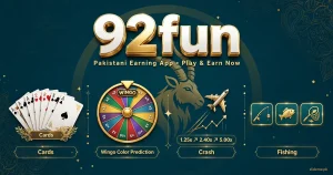 92Fun Game APK Download (2026) – 50+ Real Cash Games with PKR 5,000 Welcome Bonus 3