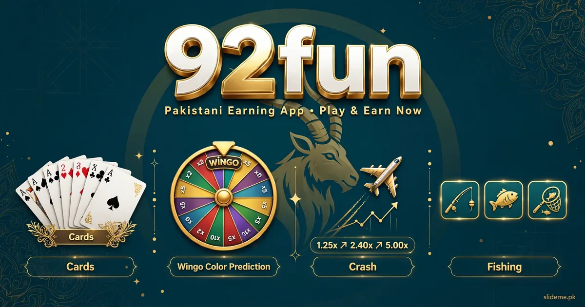 92Fun Game games banner with cards, Wingo wheel and fishing icons