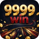 9999WIN Game app icon – gold 9999 and red win logo on dark background